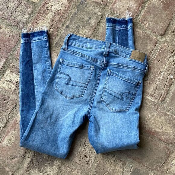 American Eagle Super Stretch Hi-Rise Jegging Crop Jeans Size 00 - Picture 8 of 13